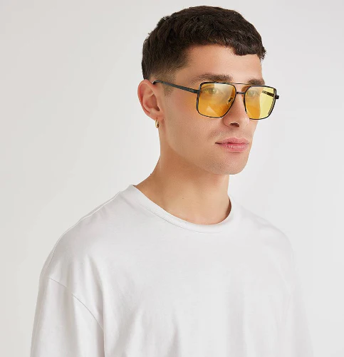 LUNETTES DE SOLEIL ‘MESSINA’-JAUNE CHOGAN - Image 3